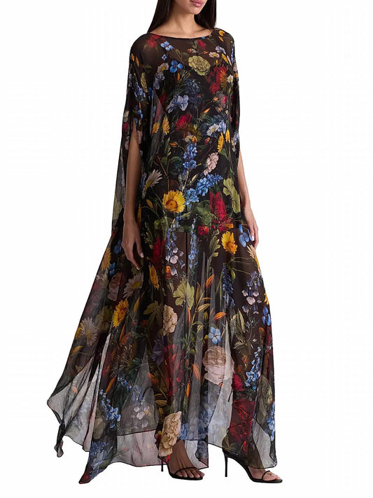 Alice + Olivia - Linn Cape Maxi Dress