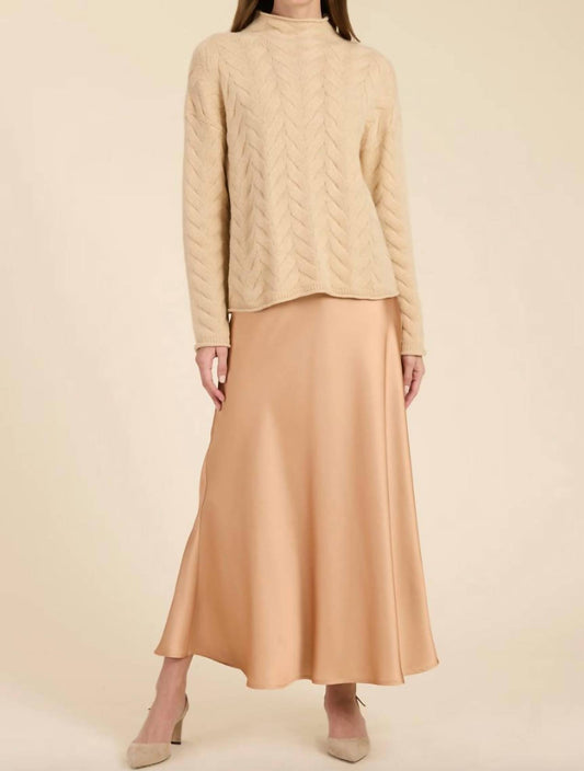 Tyler Boe - Cashmere Basket Weave Funnel Neck Sweater