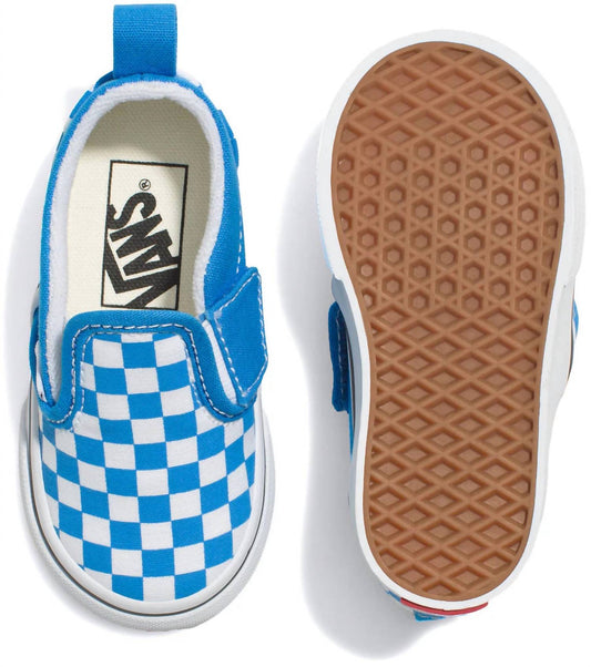 Vans - Kid's Classic Slip-on V Brilliant Checker Sneaker