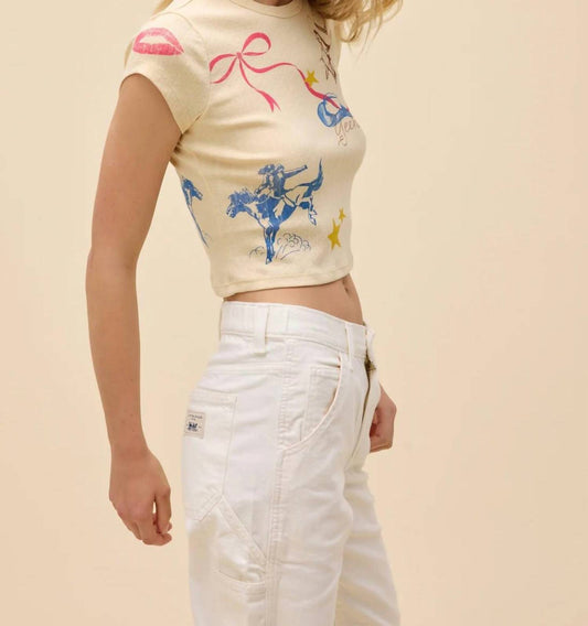 Daydreamer - Western Flash Pointelle Tee