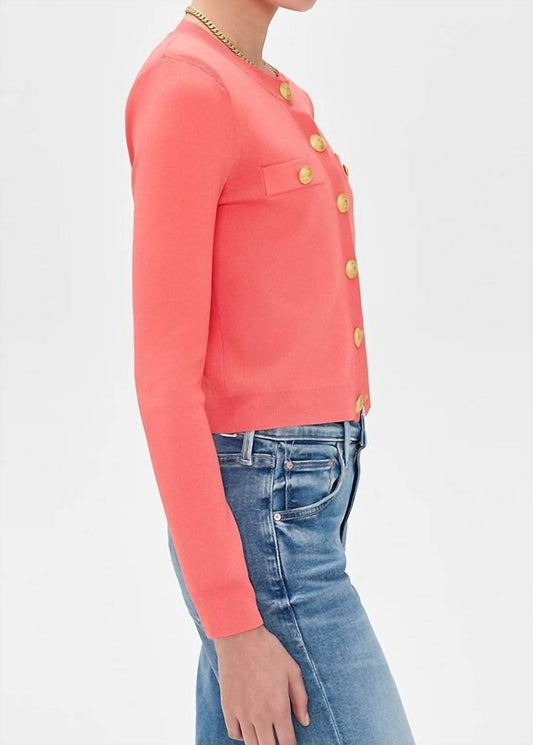 L'Agence - Toulouse Crop Crew Neck Cardigan