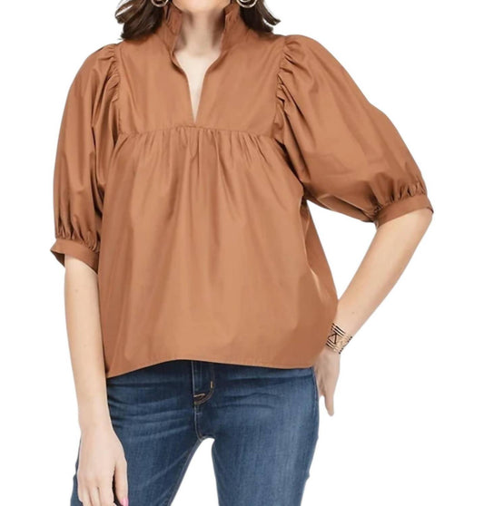 Jade - YOKE BUTTON TOP