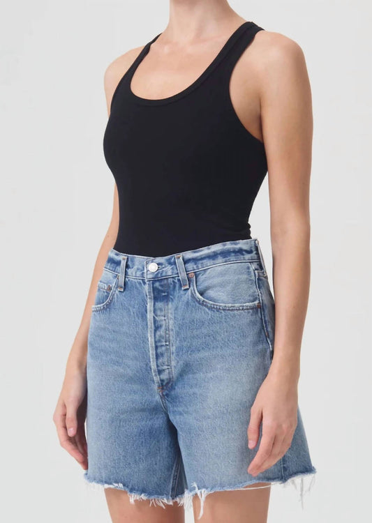 Agolde - Women's Maria Rib Tank Thong Bodysuit