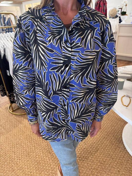 Exquise - Gracie Long Sleeve Button Down Shirt