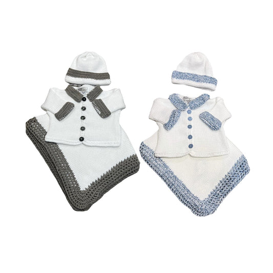 Gita - Boy's 2pc Sweater With Collar & Cuff