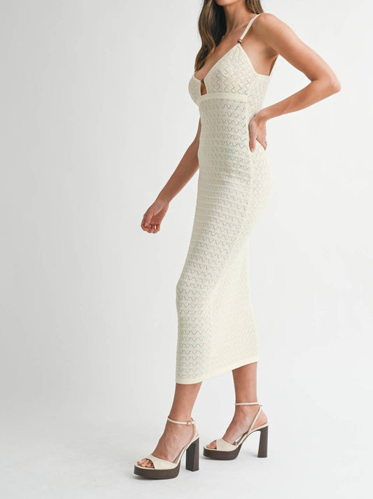 Mable - Pointelle Midi Dress