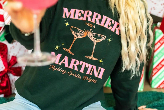 Bash - Merrier Martini Graphic Sweatshirt