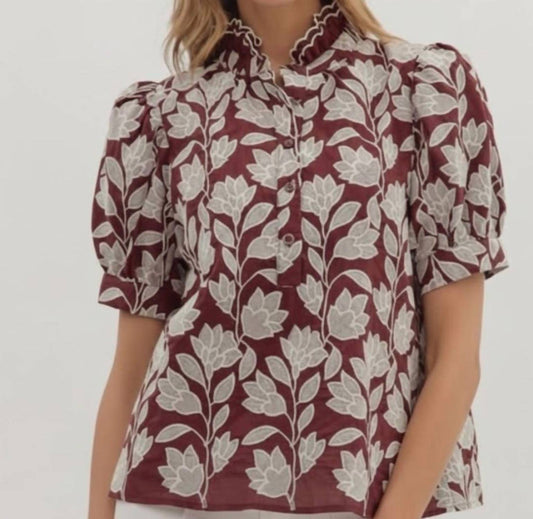 Entro - Puff Sleeve Top