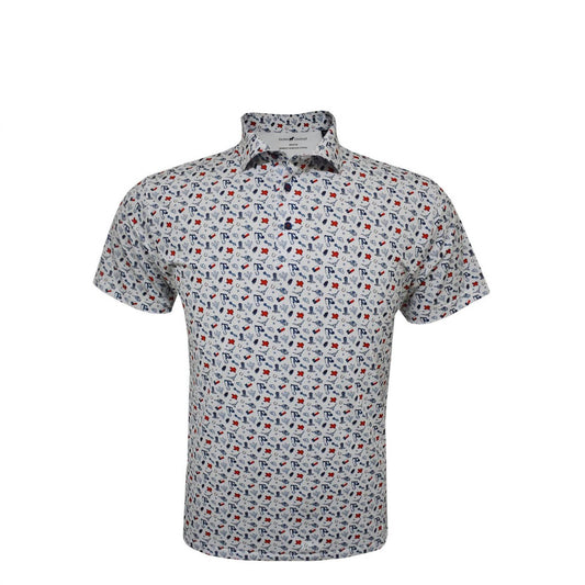 Horn Legend - Men's Texas Print Polo