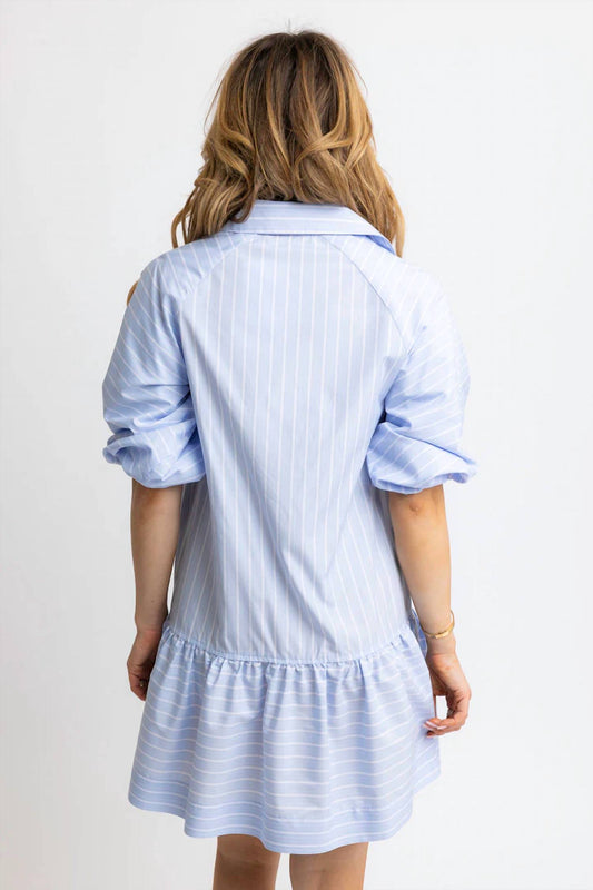 Karlie - Stripe Poplin Pocket Dress