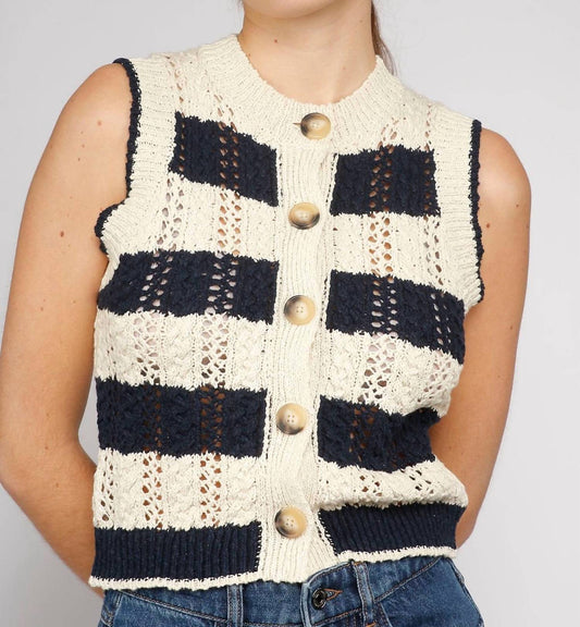 Vanessabruno - Elberta Stripe Vest