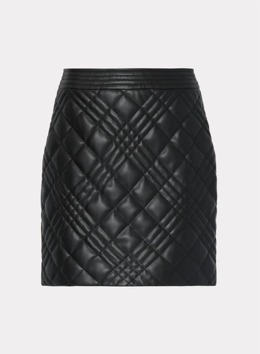 HAILEY QUILTED VEGAN SKIRT