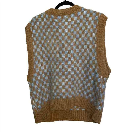 Checkered Sweater Vest