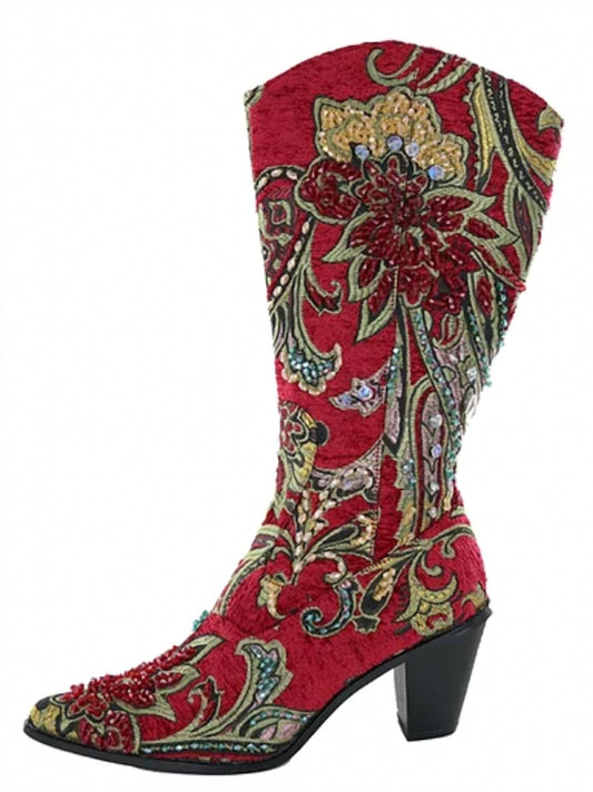 Crystal Embellished Boot