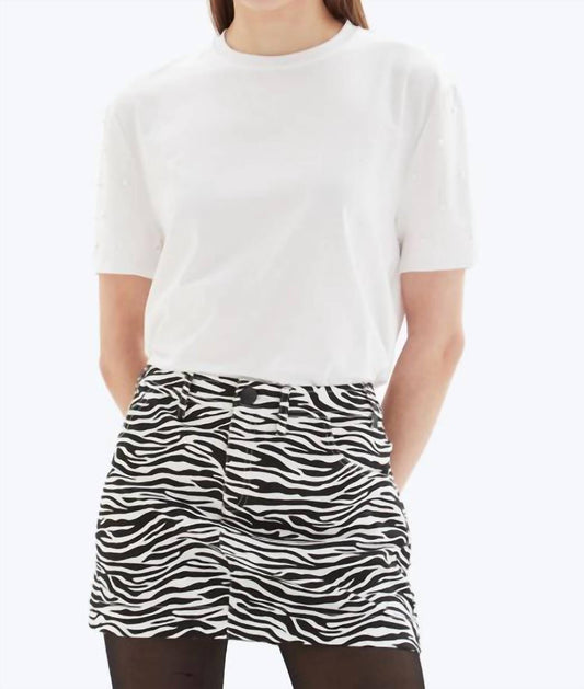 Chrldr - Pearl Sleeve Wide Tee