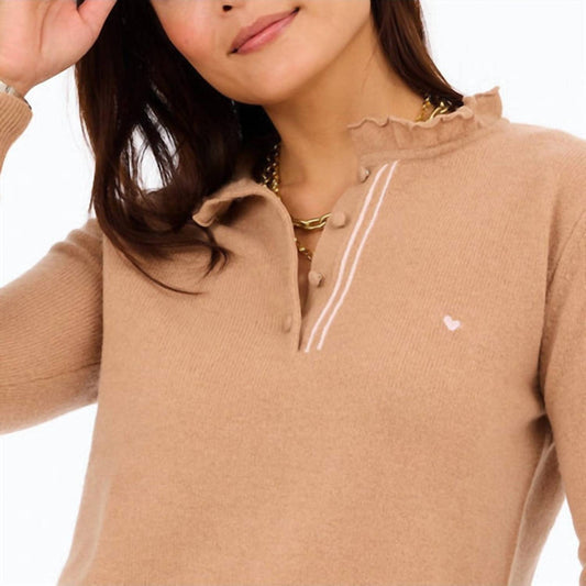 Kerri Rosenthal - Femme Ruffle Henley Sweater