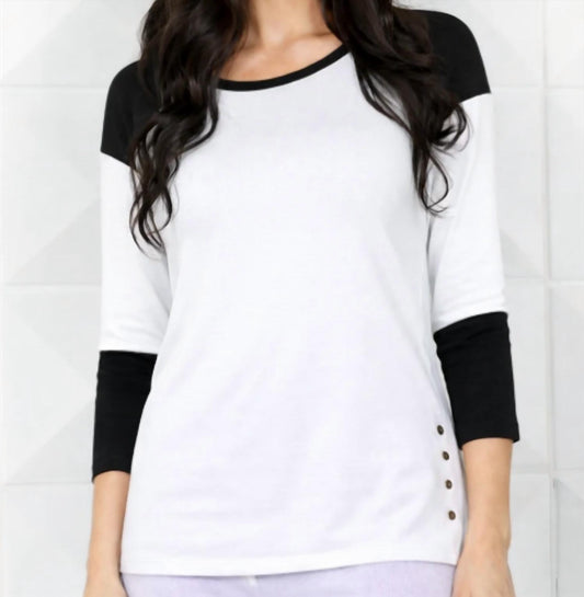 French Kyss - Baseball T Blouse