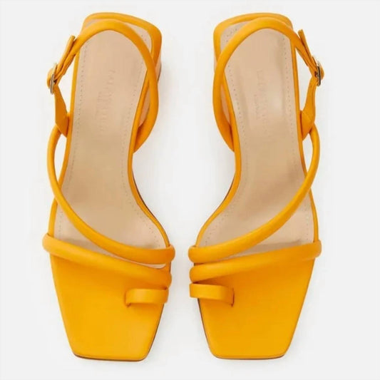 Lafayette 148 - Women's Soft Calfskin Leather Heeled City Slingback Sandals