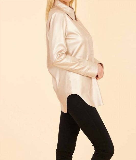 Dolce Cabo - Vegan Leather Shirt