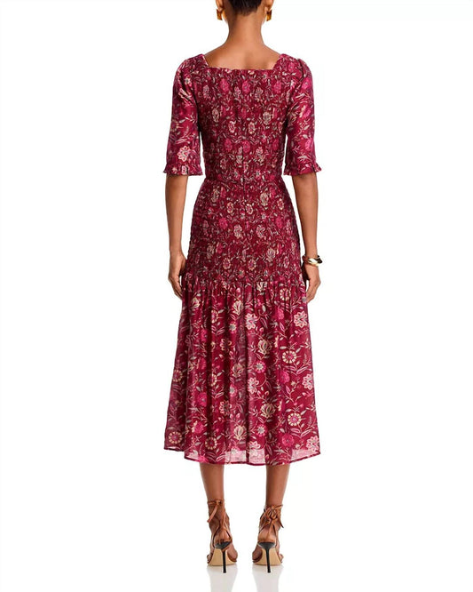 Sea - Famke Print Heart Neck Dress