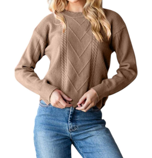 7Th Ray - Sabrina Zig Zag Hem Sweater