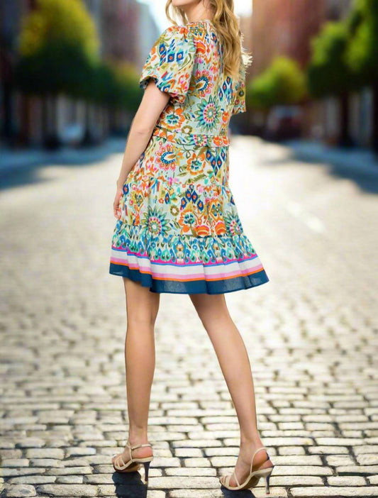 Thml - Fiori Puff Sleeve Floral Mini Dress