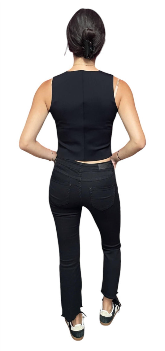 Bianco - Devi Cropped Boot Leg Jean