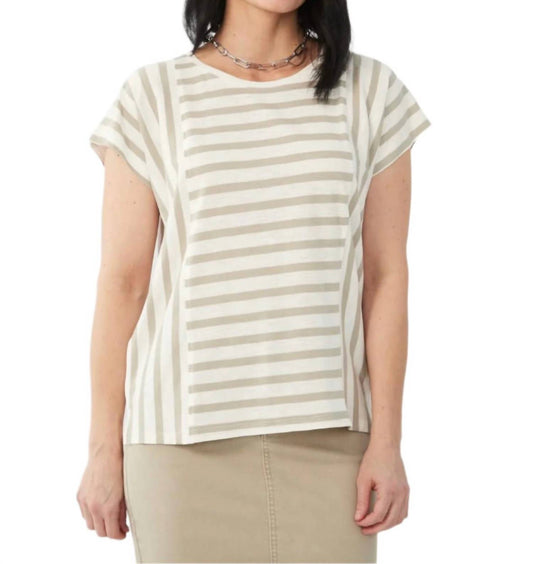 Fdj - Short Sleeve Stripe Top