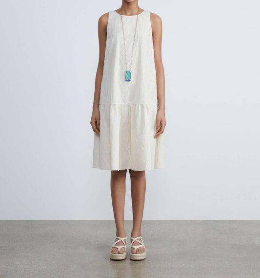 SLEEVELESS DROP WAIST DRESS