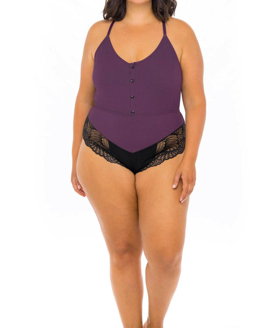 Oh La La Cheri - Claribel Jersey Romper - Plus