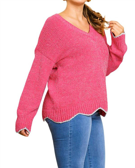 Umgee - Zig Zag Pullover Sweater
