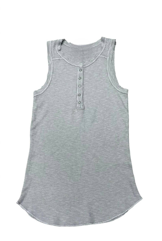 Crown Jewel - Women's Thermal Crew Henley Tank