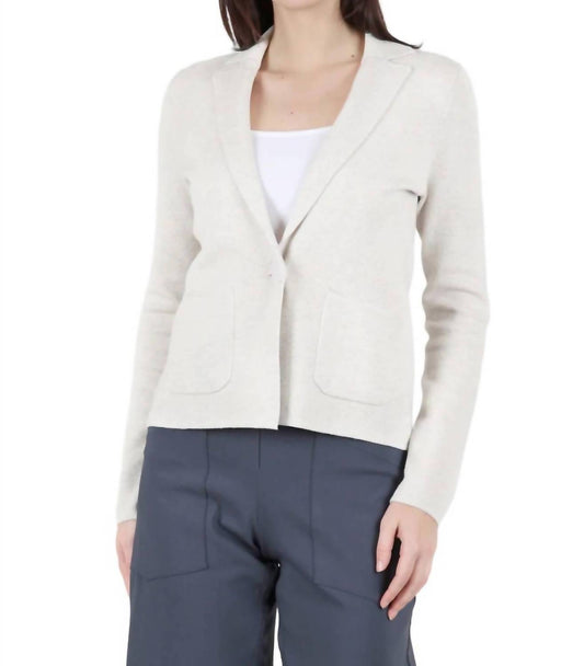 Kinross - Fitted Notch Collar Cardigan