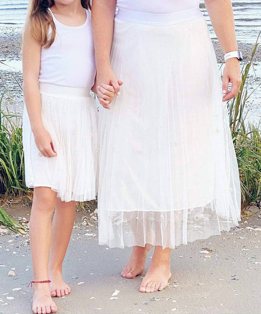 Eva Franco - Girl's Isla Pleated Pearl Skirt