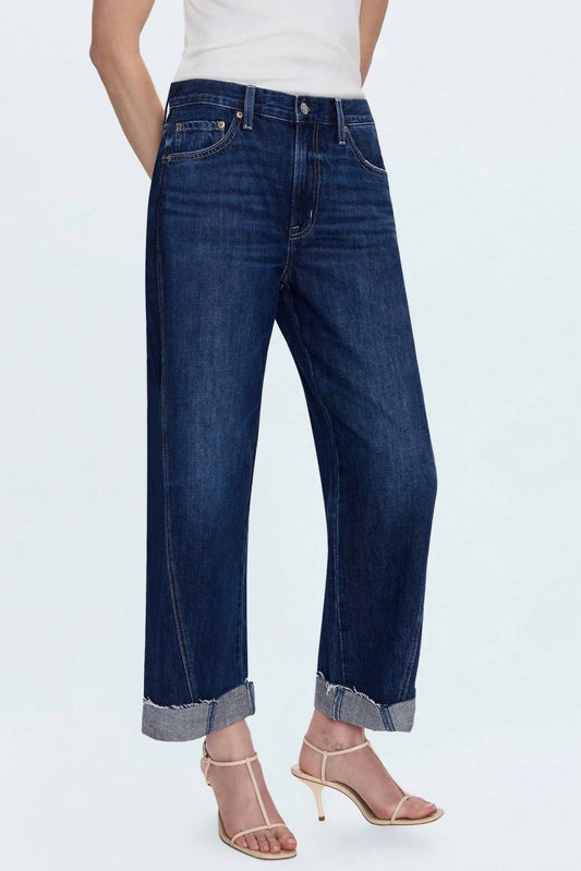 Pistola - Kacey Mid Rise Cuffed Boyfriend Jean