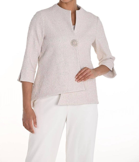 Frank Lyman - Textured Shimmery Swing Jacket