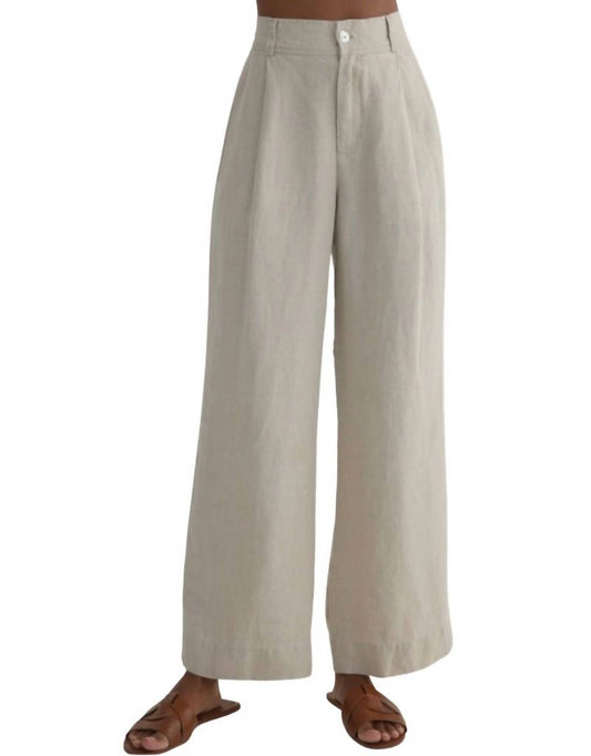 Bella Dahl - Pleated Wide Leg Ankle Pant