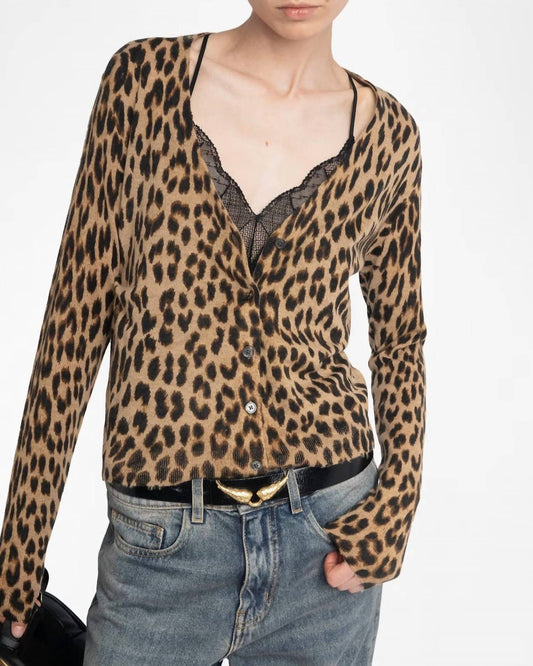 Zadig & Voltaire - Leopard Print Cardigan