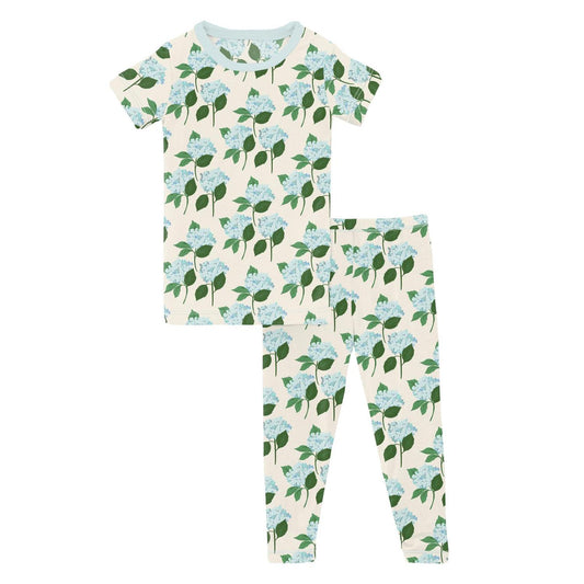 Kickee - Baby Girl's Short Sleeve Pajama Set