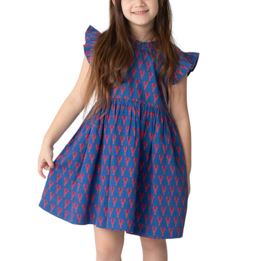 Tuktuk Designs - Girl's Crawfish Ruffle Dress