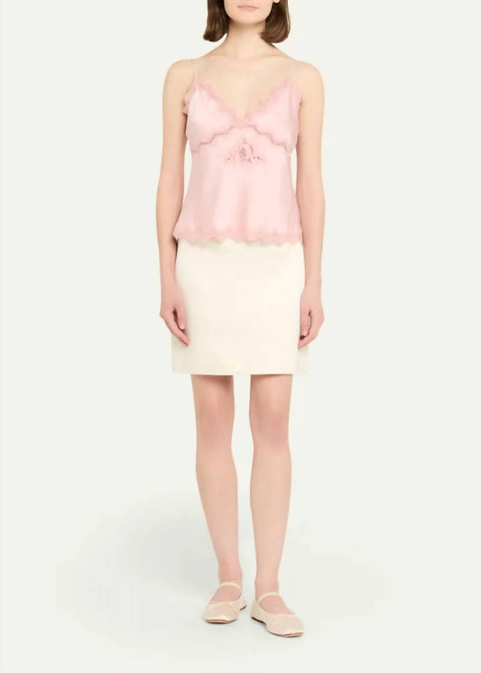 Loveshackfancy - Evony Satin Crop Top