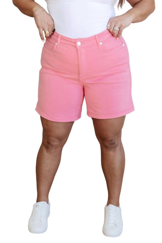 Judy Blue - High Rise Control Top Cuffed Shorts