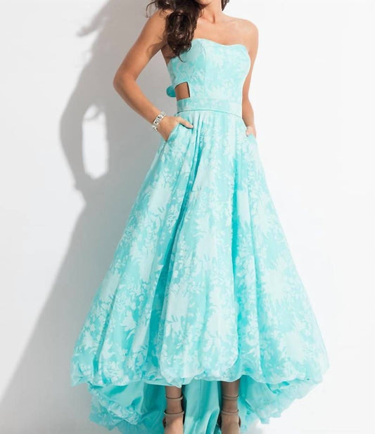 Rachel Allan - High Low Burnout Bubble Prom Gown