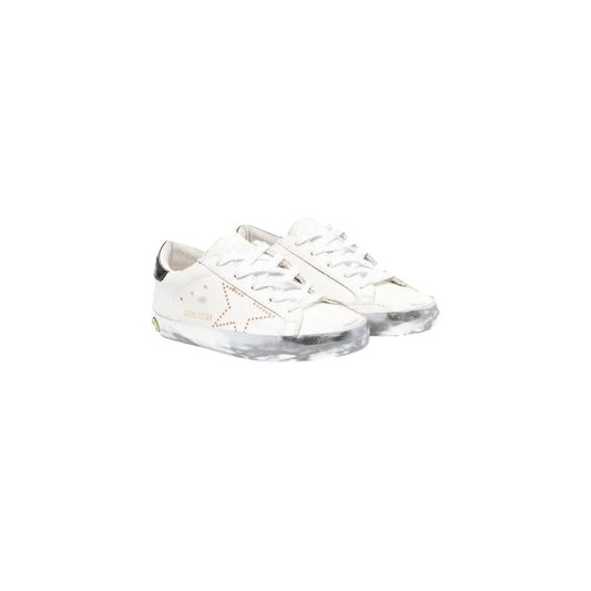 Golden Goose - Kid's Super-star Leather Upper Print Star Laminated Sneakers