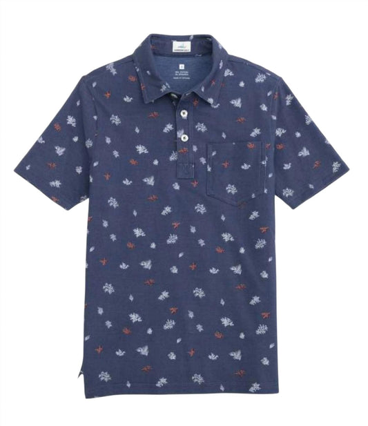 Johnnie-O - Boys Printed Classic Three Button Polo Shirt