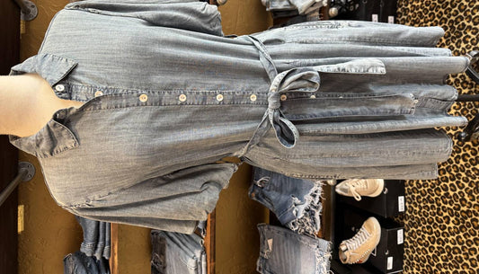 Uncle Frank - Denim Godet Dress