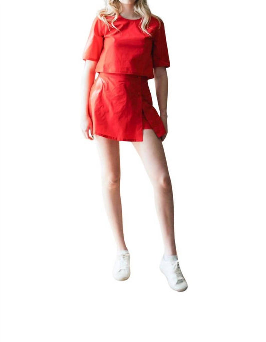 Never A Wallflower - Game Day Solid Skort