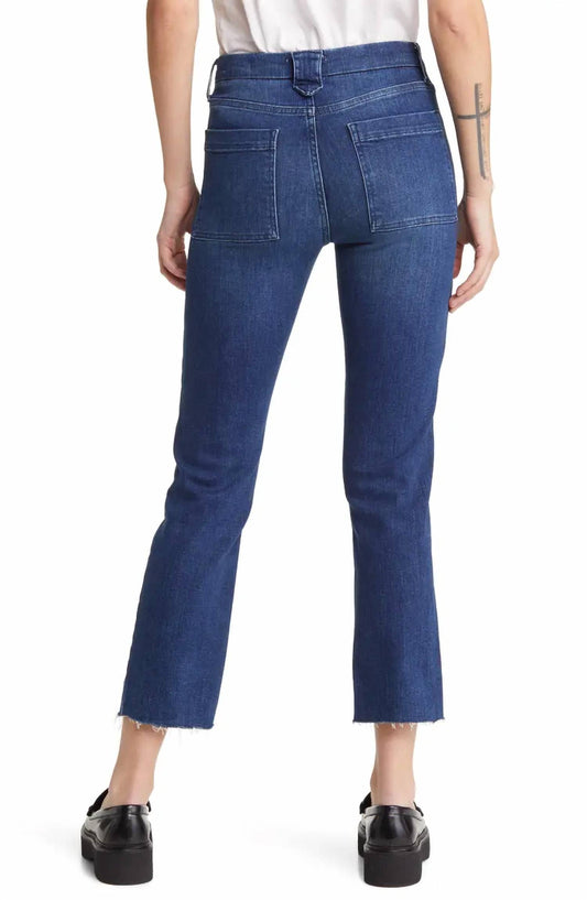 LE HIGH STRAIGHT TRAPUNTO JEANS