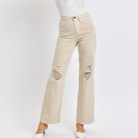 Judy Blue - High Waist Destroyed 90's Straight Jeans