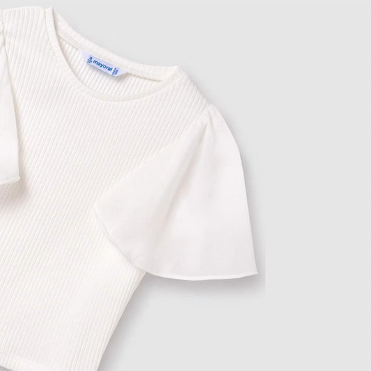 Mayoral - Girl's Fluster Sheer Sleeve Top